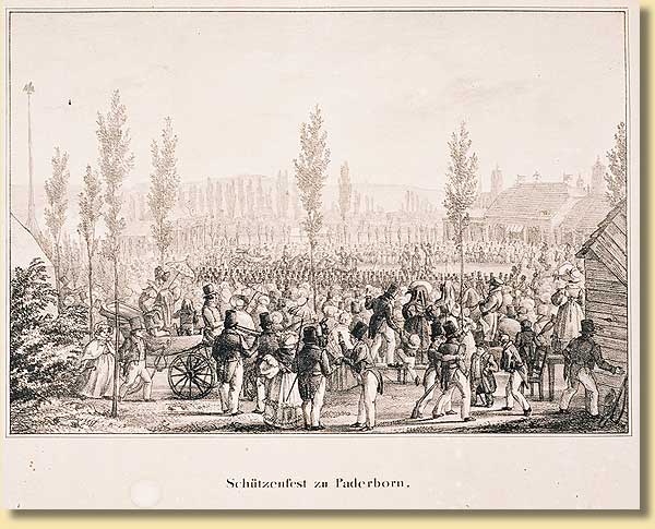 Schtzenfest in Paderborn, 1832