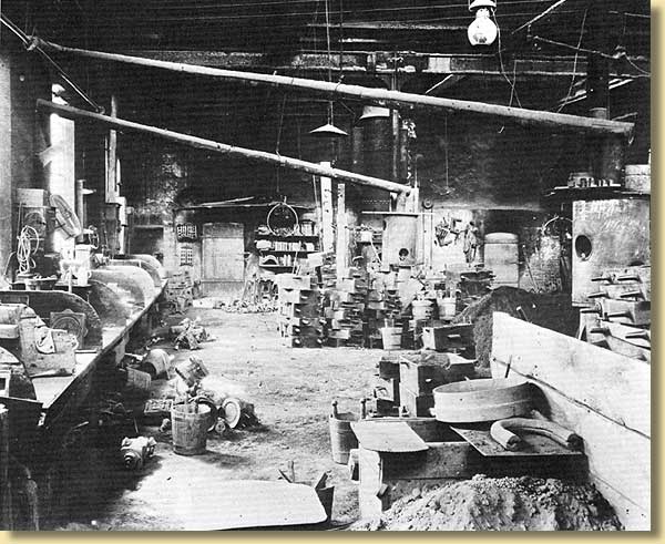 Die Formerei der Graugrieerei, um 1900