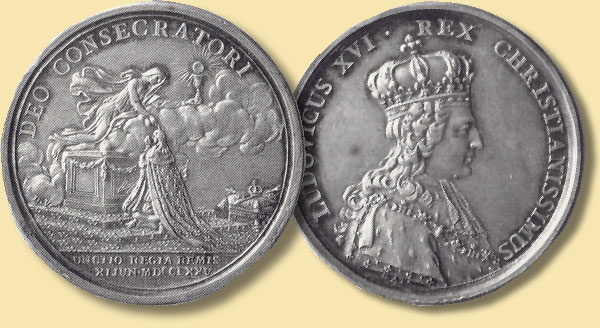 Medaille auf die Krnung Ludwigs XVI., 1775
