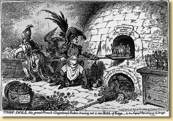 Karikatur auf Napoleon als Königsbäcker, 1806