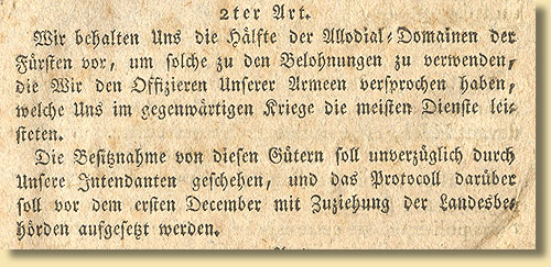 Artikel 2 der Verfassung fr das Knigreich Westphalen, 1807