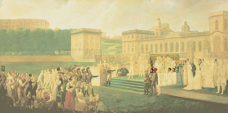 Der Staatrat (markiert) auf dem Gemlde der Huldigung des Volkes an Knig Jrme, 1808/1813