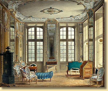 Gartensaal im Schloss zu Mnster, um 1830