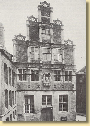 Das 1589 errichtete Krameramtshaus, 1885