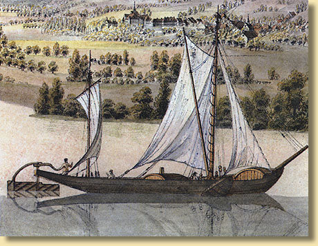 Ruhrlandschaft bei Mlheim mit Blick auf Saarn, um 1810 (Detail)