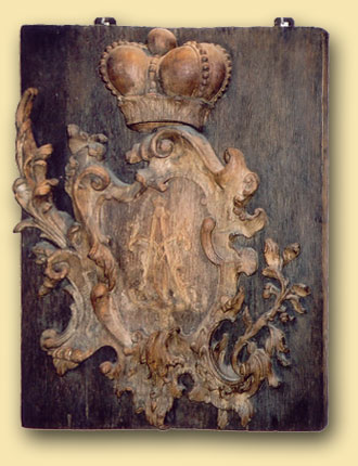 Amtswappen des Frstbischofs Clemens August (1700-1761) aus Reckenberg, um 1750-1760