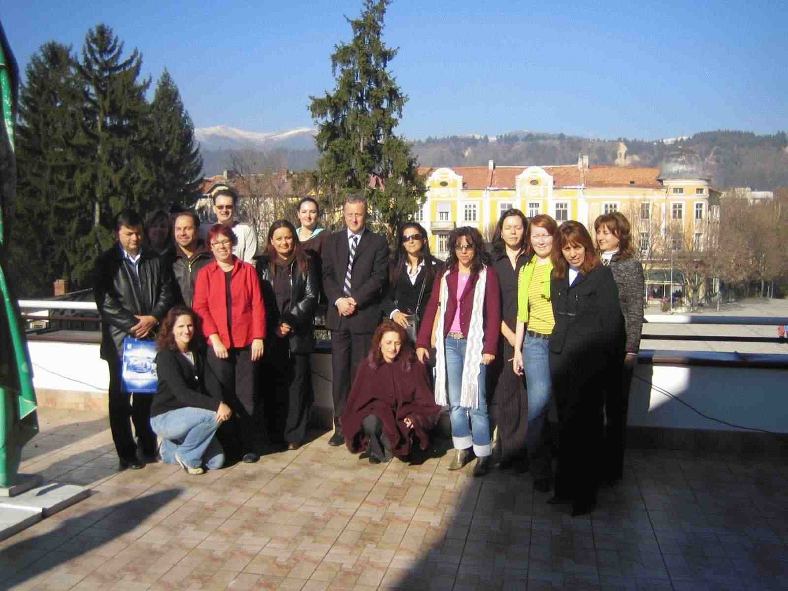 You can see all colleaugues of our countries gathered around the major ao Razlog