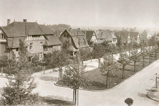 Teutoburgiasiedlung, Herne-Börnig, Baarestraße, Foto um 1911