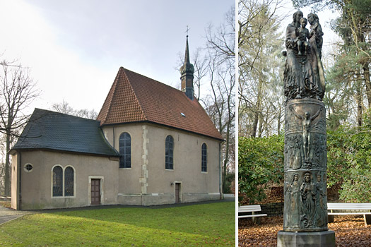 Wallfahrtskapelle in Haltern und Schlesiersäule