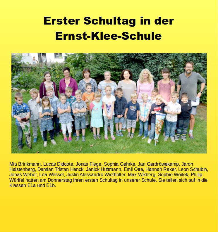 Einschulung 2015