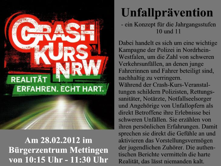 Voranzeige crash