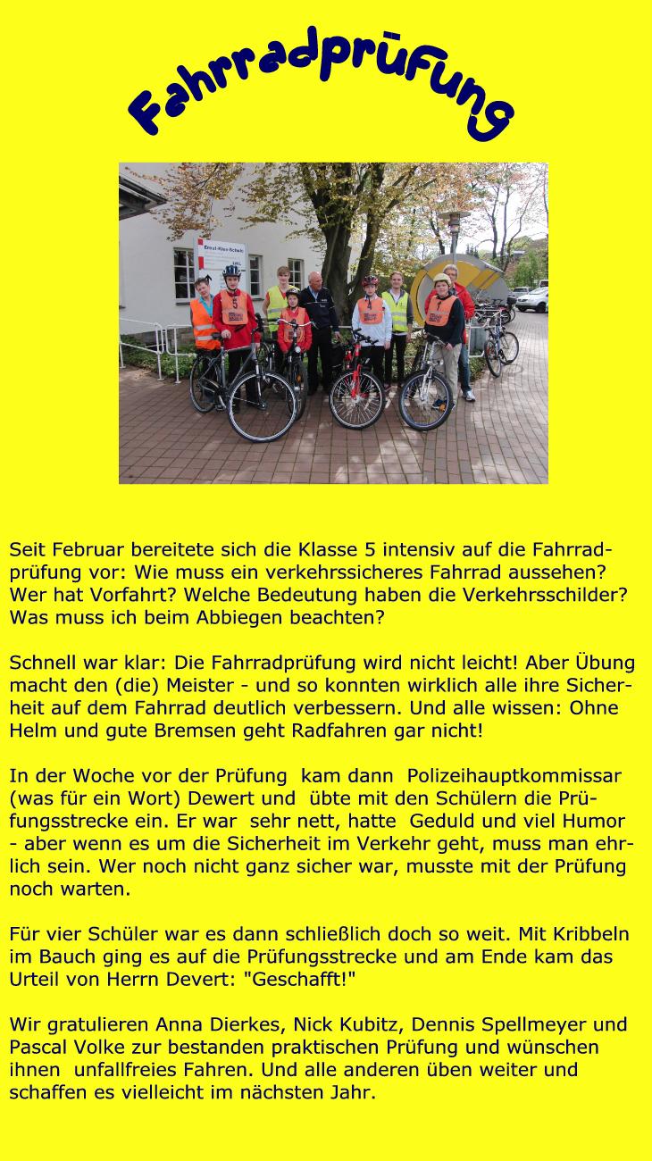 Radprüfung
