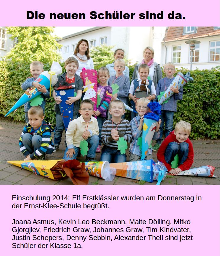 Schulneulinge 2014