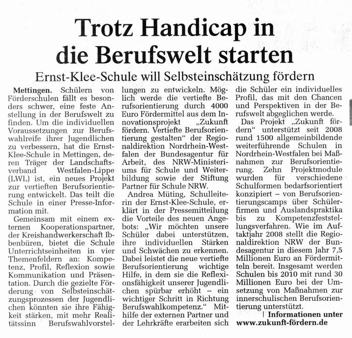 Zeitungsartikel