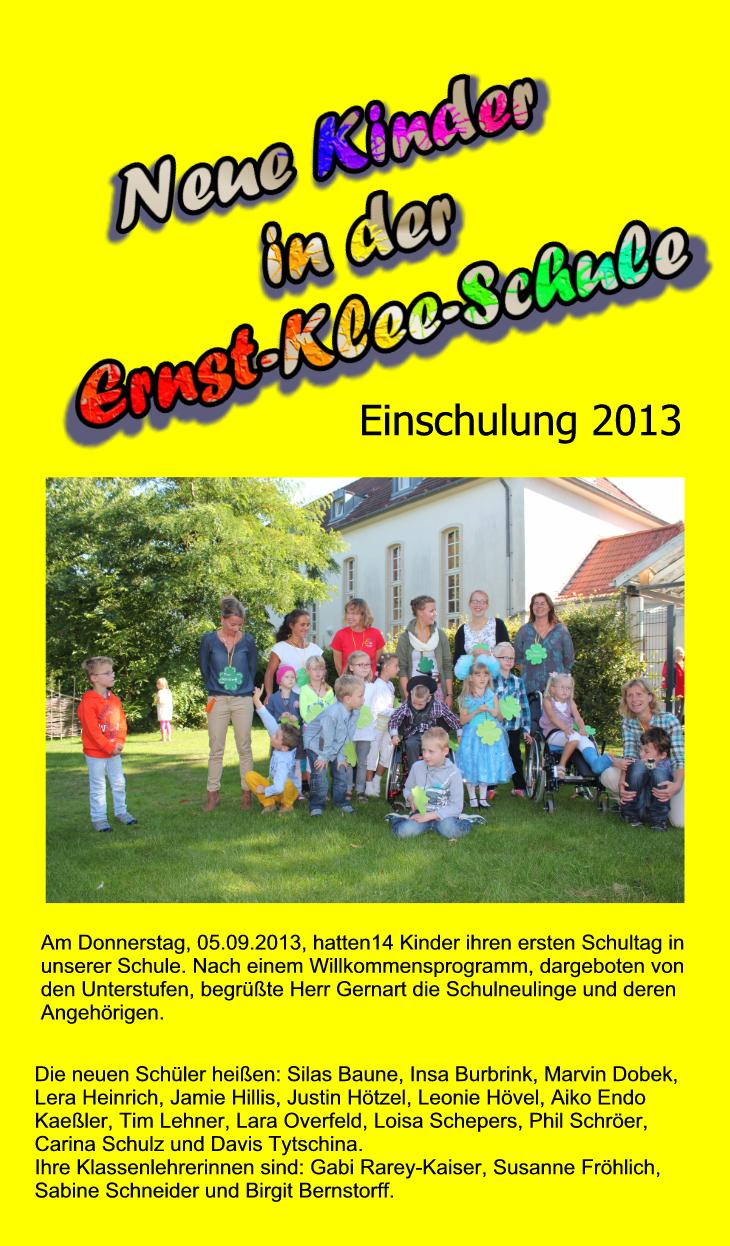 Einschulung 2013