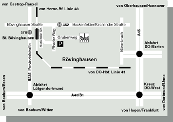 Anfahrt zur Zeche Zollern II/IV.