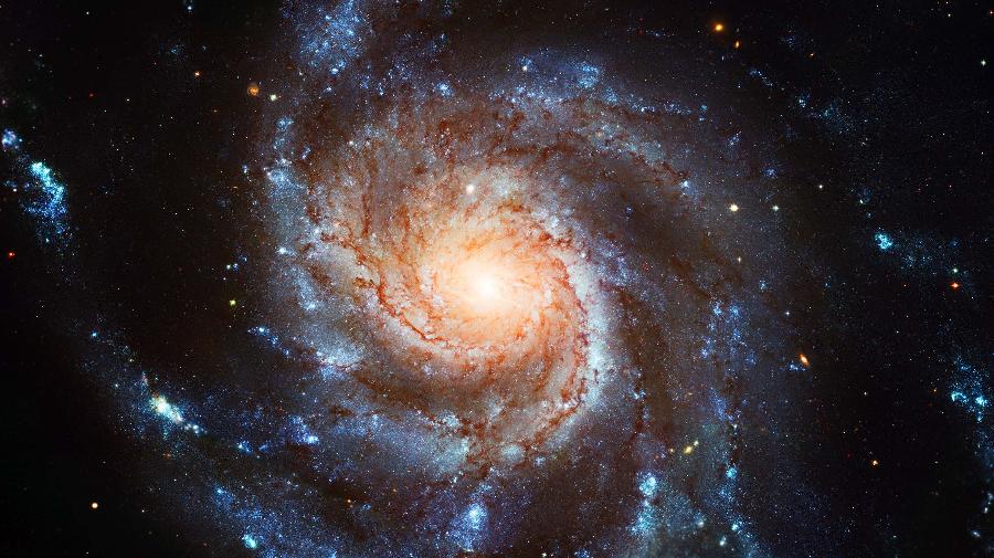 Milchstraße mit Sternen. Sichbar sind die Spiralarme der ganzen Milchstraße.