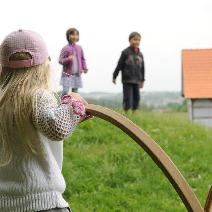 Spielen am Dorfrand