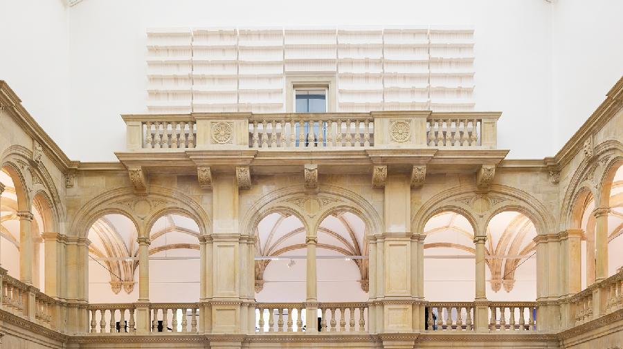 Die Ausstellung im Lichthof.