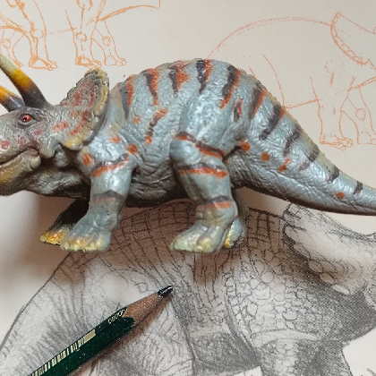 Zeichen-Workshop "Dinosaurier und Fossilien"