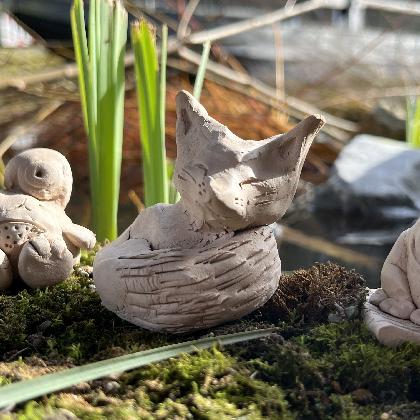 Kreativ mit Ton - Tiere und Gefäße aus Ton gestalten