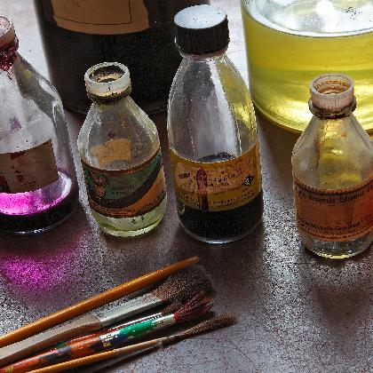 Die Hütte und das Glas