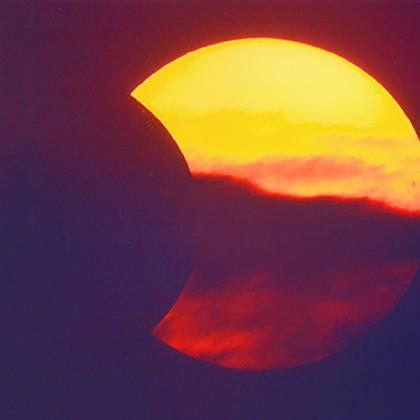 Partielle Sonnenfinsternis über Münster