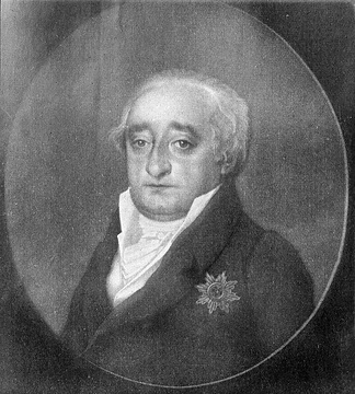 Heinrich F. K. Freiherr vom Stein (1757-1831), Brustportrait (Foto einer undatierten Abbildung), ab 1816 Besitzer des ehemaligen Stiftes Cappenberg