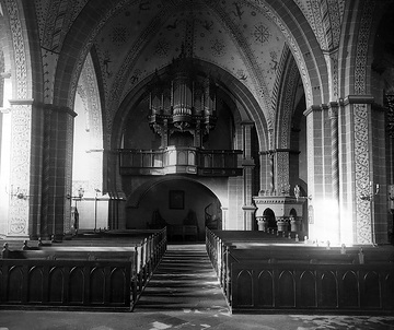 Kirche St. Maria zur Höhe: Orgelprospekt von 1679, Aufnahmedatum der Fotografie ca. 1913.