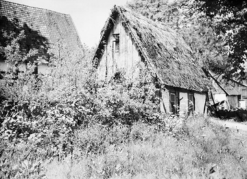 Strohgedecktes Backhaus in Obermintenbeck