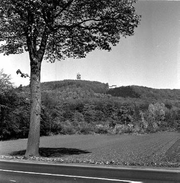 Blick zum Hünenburg-Fernsehturm im Teutoburger Wald