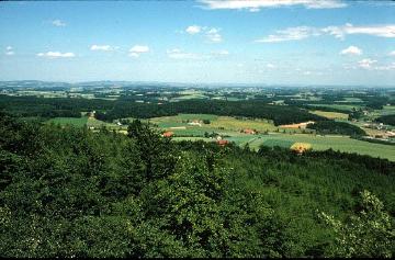 Blick vom Luisenturm nach Norden in das Osnabrücker Hügelland