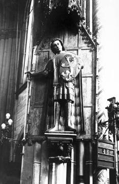 Holzstatue des Hl. Reinoldus (14. Jh.) in der St. Reinoldi-Kirche