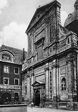Dominikanerkirche St. Joseph, um 1902?: Erbaut 1705-1725 von Lambert Friedrich von Corfey, Kirche des ehem. Dominikanerklosters (1651-1811)
