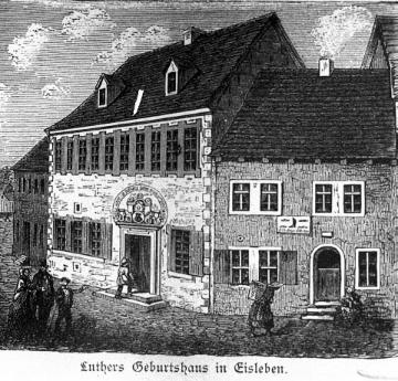 Martin Luthers Geburtshaus in Eisleben, Graphik