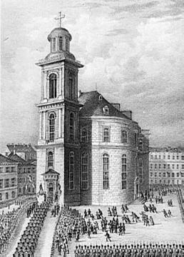 Revolution 1848/49, Einberufung der ersten deutschen Nationalversammlung: Einzug in die Paulskirche (Frankfurt/Main)