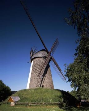 Windmühle Dützen, Holländerwindmühle von 1810, Technisches Denkmal, Zechenstraße 7