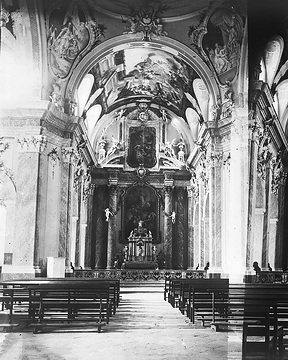 Wand- und Deckenmalereien in der Kirche St. Maria- Immaculata (ehem. Jesuitenkirche, erbaut 1754-70)
