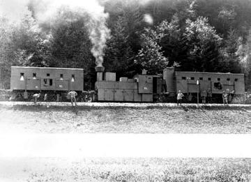 Kriegsschauplatz Isonzo (Isonzoschlachten) um 1917: Österreichischer Panzerzug