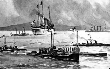 Gemälde - Marine im Ersten Weltkrieg: Deutsche U-Boot-Flotte
