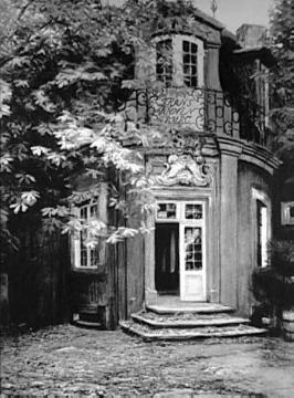 Schlaunsches Gartenhaus an der Goldstraße (retuschiertes Foto)