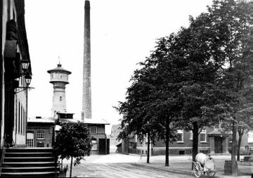Provinzial-Landarmen- und Arbeitshaus Lippstadt-Benninghausen - hofseitige Ansicht. Undatiert, um 1928? 