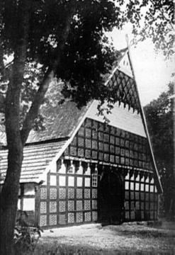 Bauernhaus in Backsteinfachwerk aus dem 19. Jh.