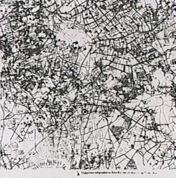 Siedlungskarte von Coesfeld und Billerbeck um 1812