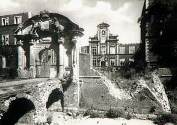 Schloss Ahaus nach der Zerstörung im II. Weltkrieg