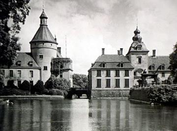 Schloss Anholt, Hauptburg und Vorburg (Westansicht), um1940?