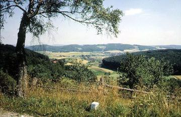 Blick von Osterhagen in Richtung Hohenhausen in das Lipper Bergland