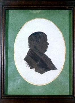 Unbekannter Herr (Silhouette), 1844