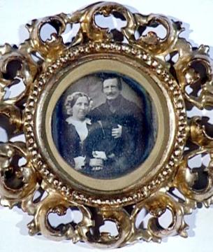 Georg Christian und Christina Vogel, geb. Petersen, Daguerreotypie