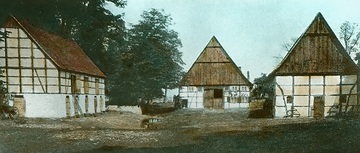 Vierständerhäuser auf dem Lohöferschen Hof, ca. 1913.